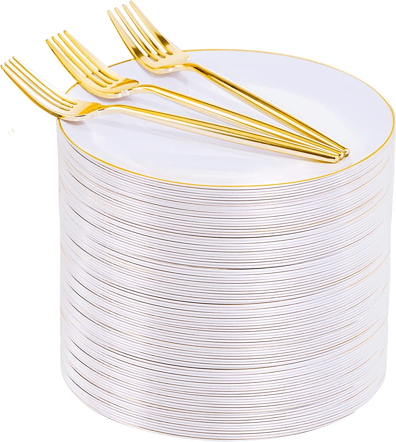 200Pcs Plastic Pink Dessert Plates