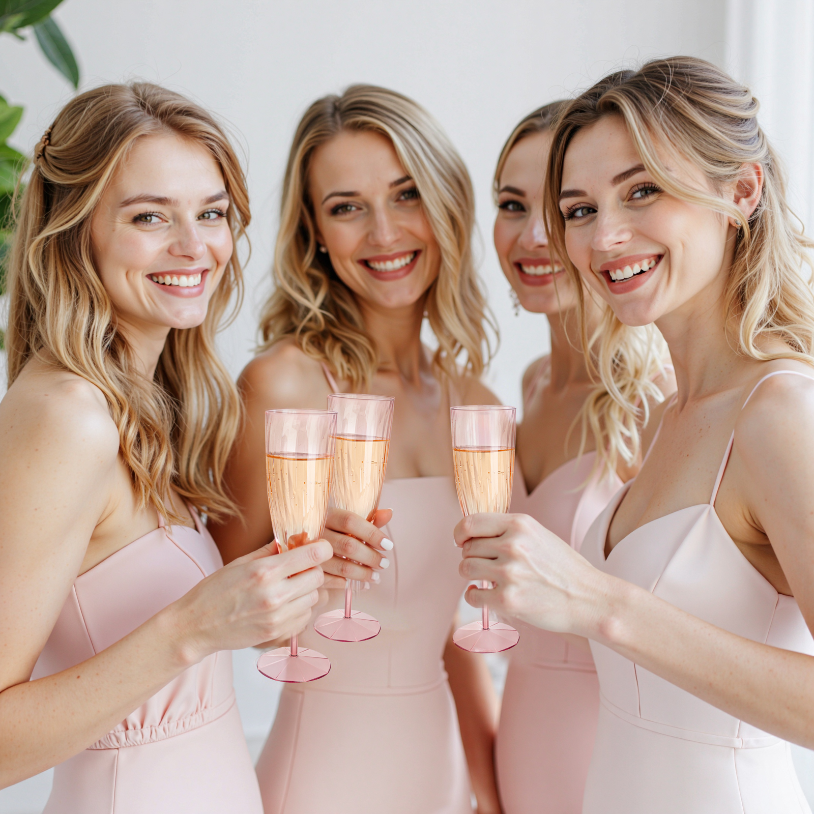 Pink 6OZ Disposable Champagne Flutes Plastic (36 Pieces) — view 11