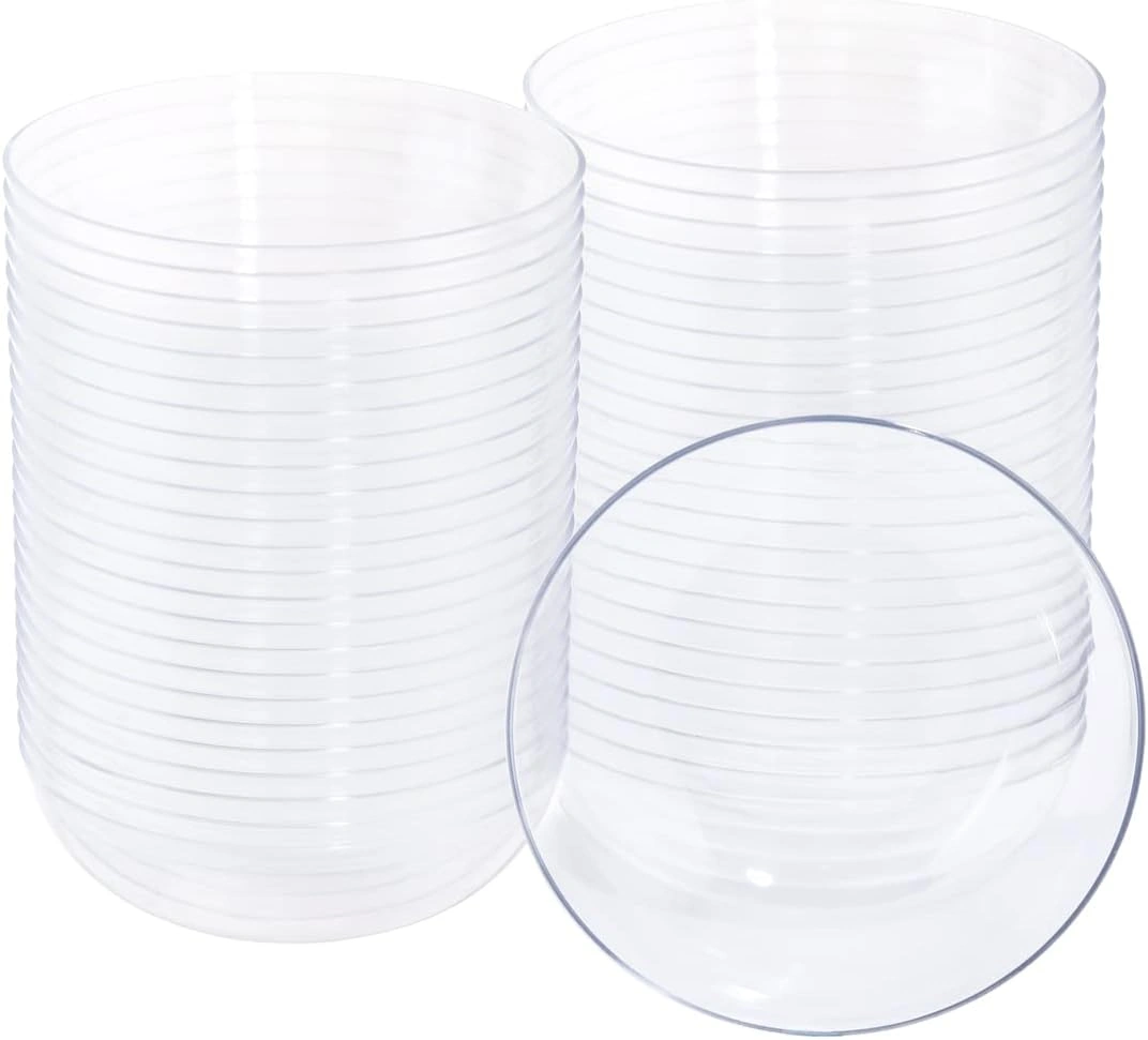 Clear 10oz Plastic Bowls-Disposable Plastic Bowls- Premium Heavy Duty Salsa Bowls for Wedding &Parties — view 8