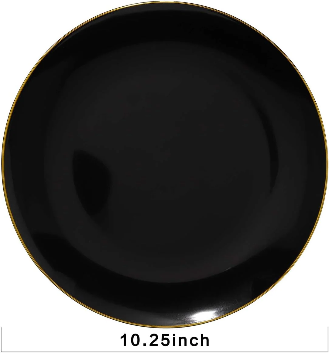 Black Plastic Plates — view 13