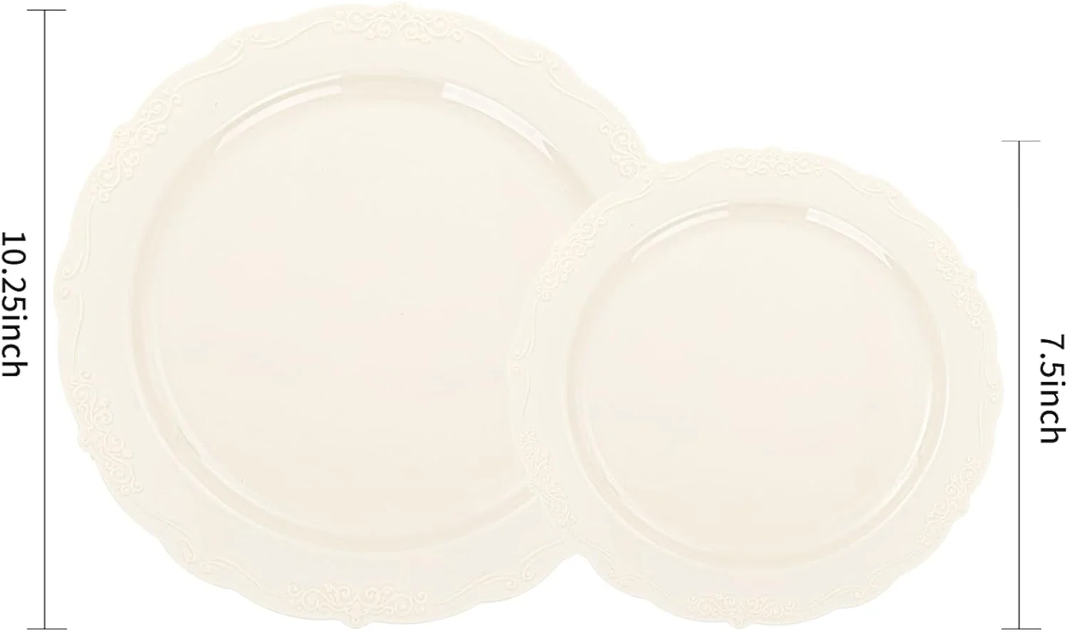 Ivory U-QE Disposable Plates — view 13