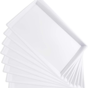 White Plastic Serving Tray — view 9