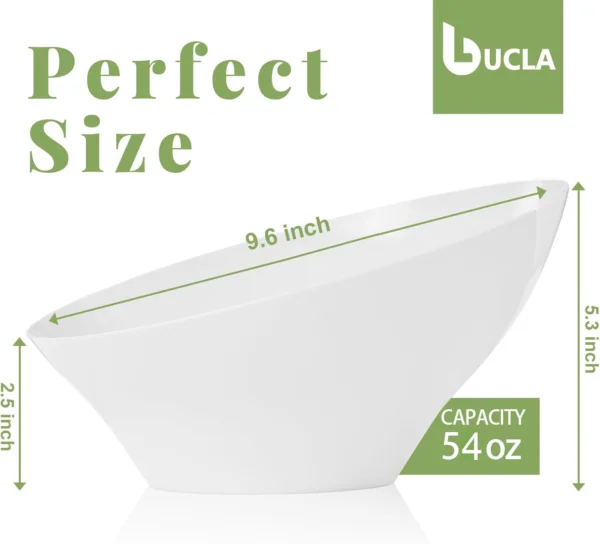 White Plastic Serving Bowls — view 11