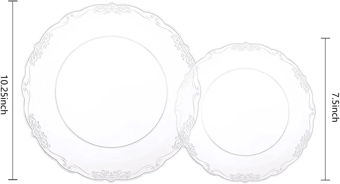Clear U-QE Disposable Plates — view 13
