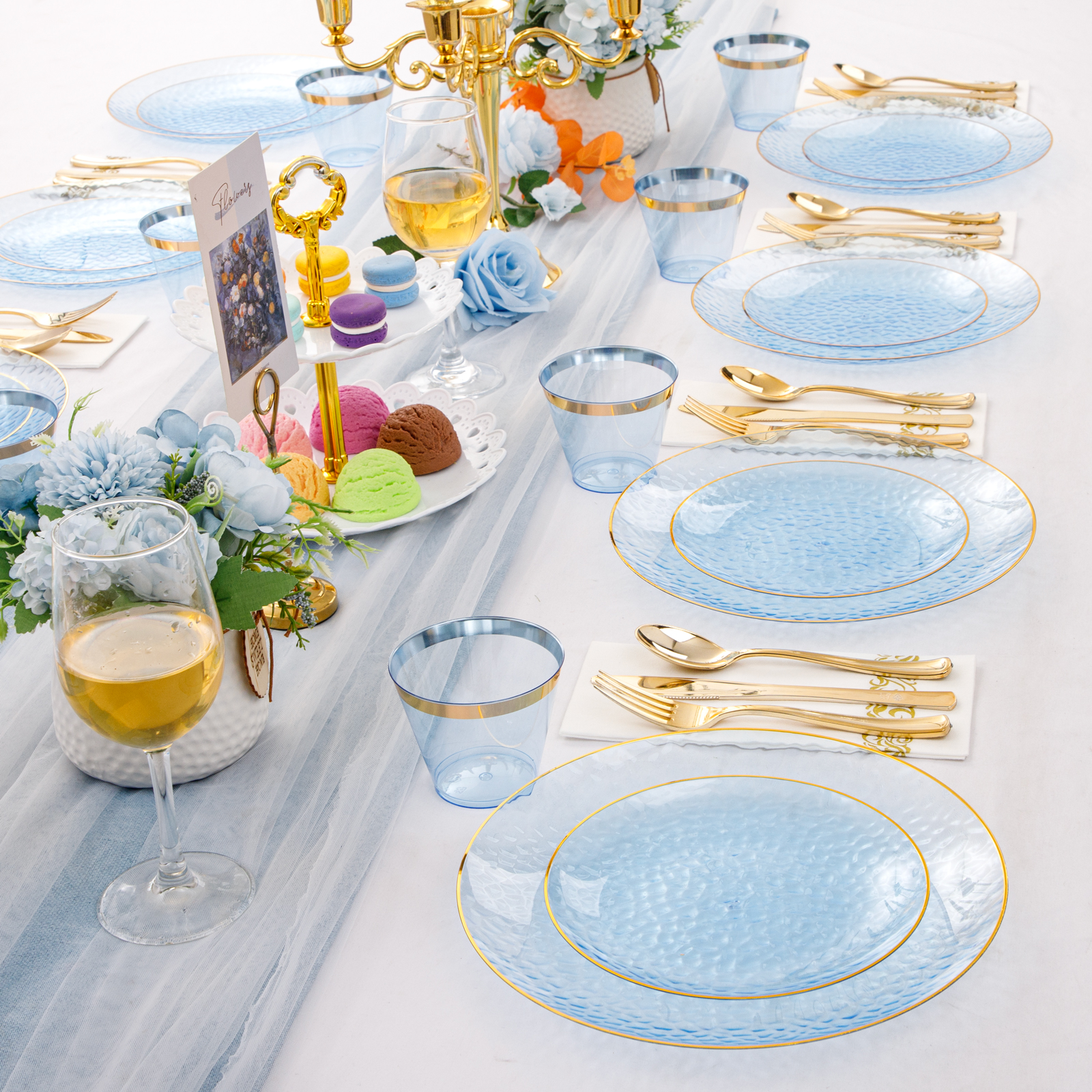 Blue Party Dinnerware Set — view 9