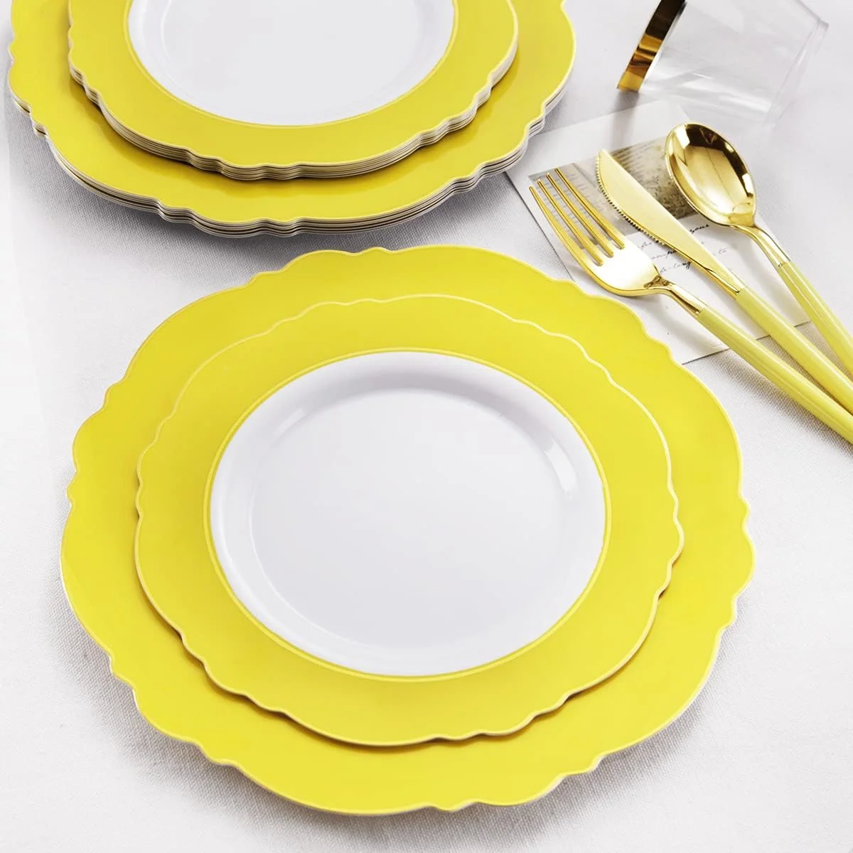Yellow Plates Disposable — view 8
