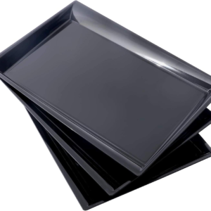 Black Serving Tray Plastic Trays — view 9
