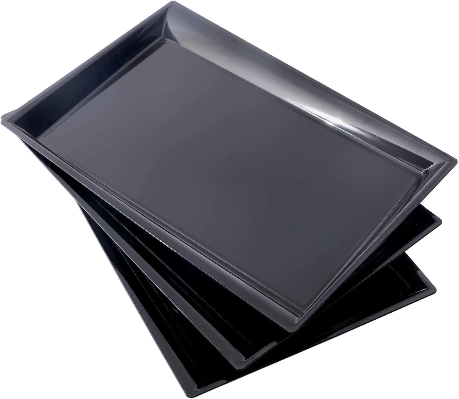 Black Serving Tray Plastic Trays — view 9