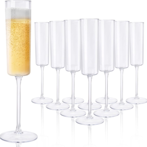 Disposable Champagne Glasses, Clear (6 oz, 36 Pack) — view 11