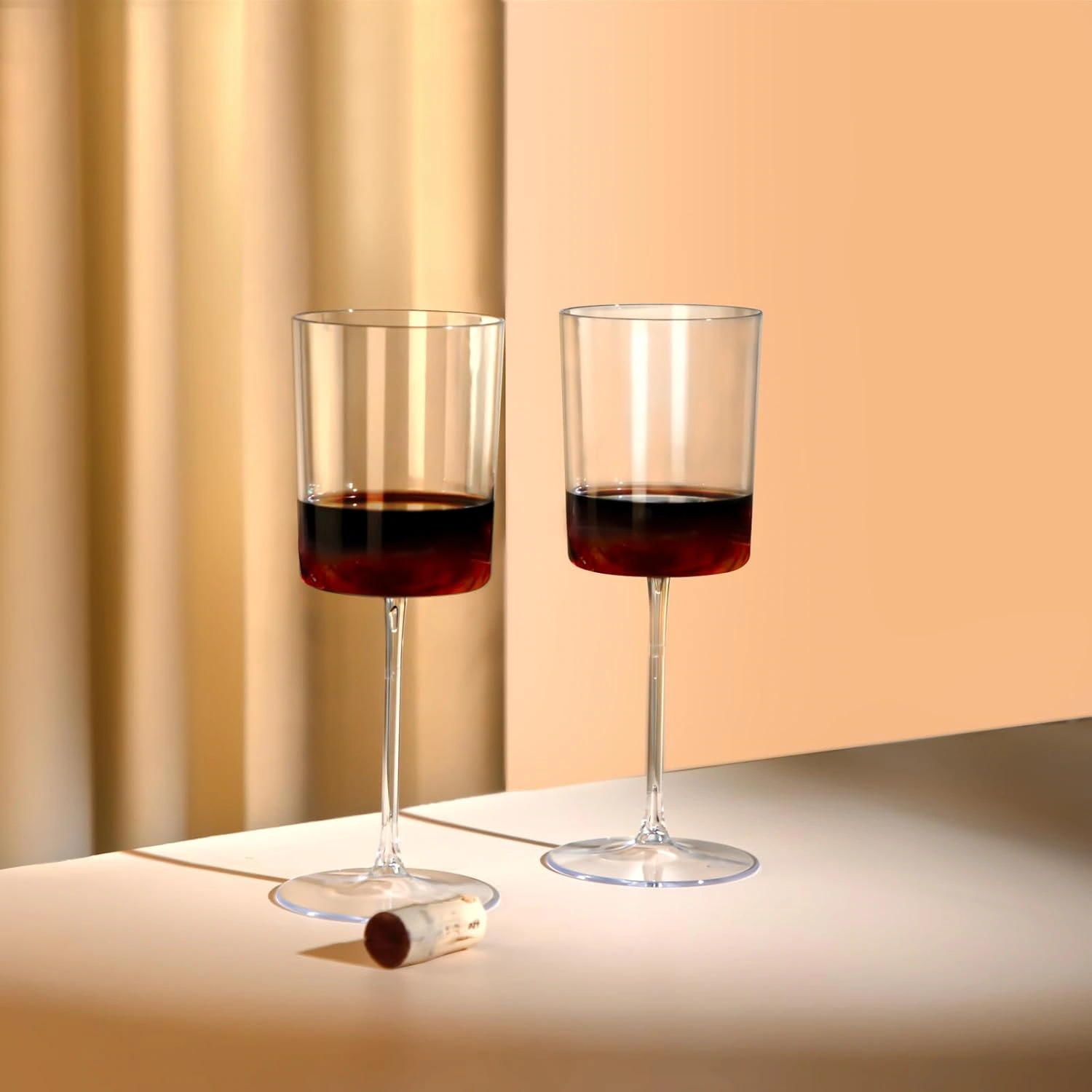 Clear Stemmed Wine Glasses, Party-Ready, Large Capacity (14 oz) — view 15