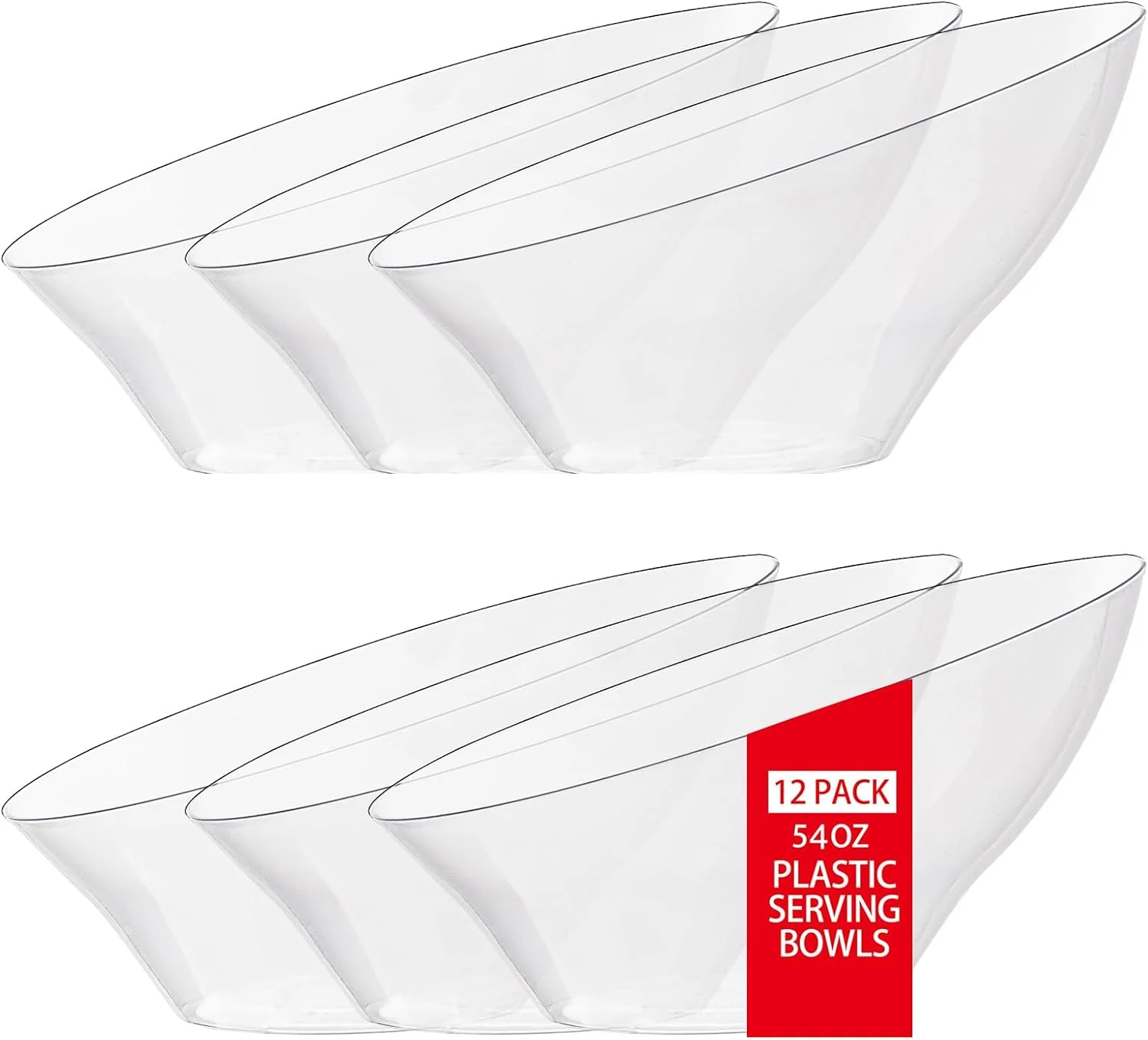 Clear Plastic Serving Bowls — view 9