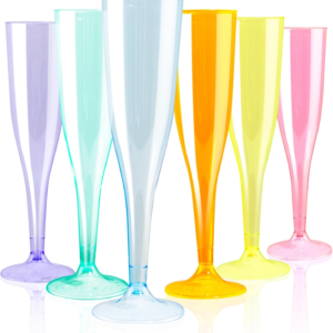 Colorful Plastic Champagne Flutes — view 10