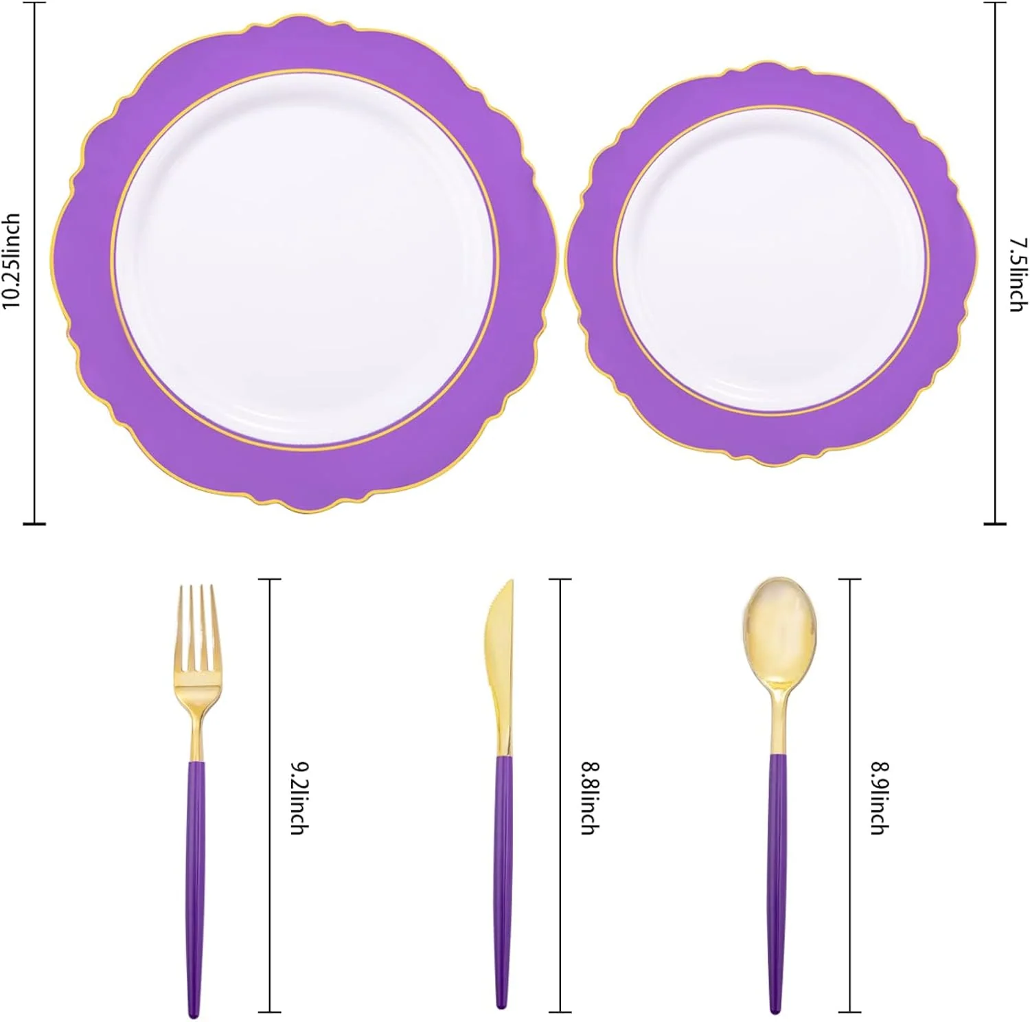 Purple Plates Disposable — view 11