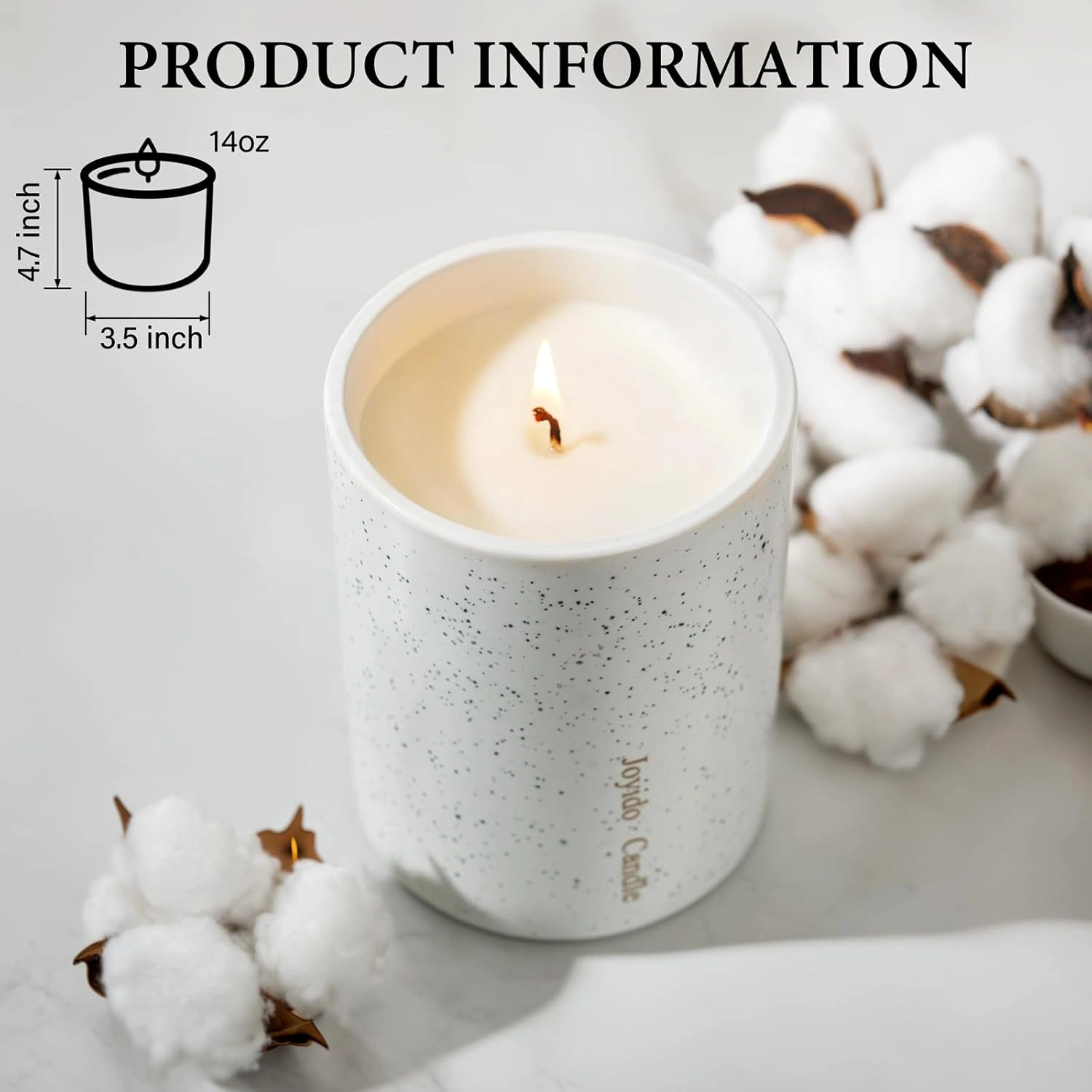 Lavender White 14OZ Scented Candle — view 12