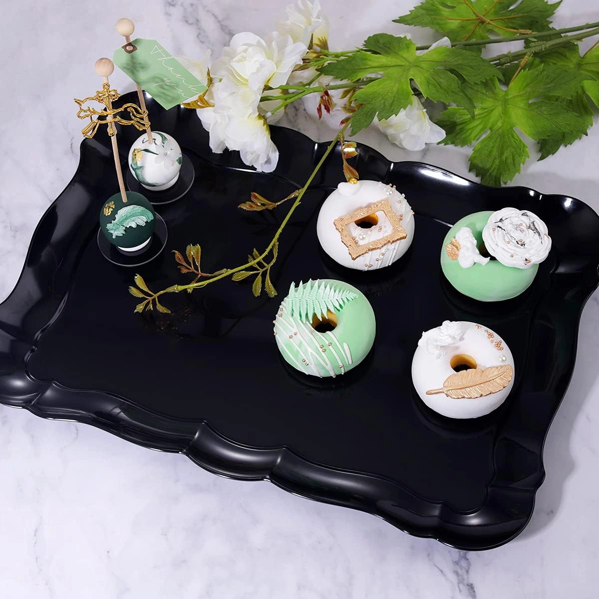 Black BBG Appetizer Serving Tray — view 9