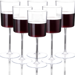 Clear Stemmed Wine Glasses, Party-Ready, Large Capacity (14 oz) — view 11