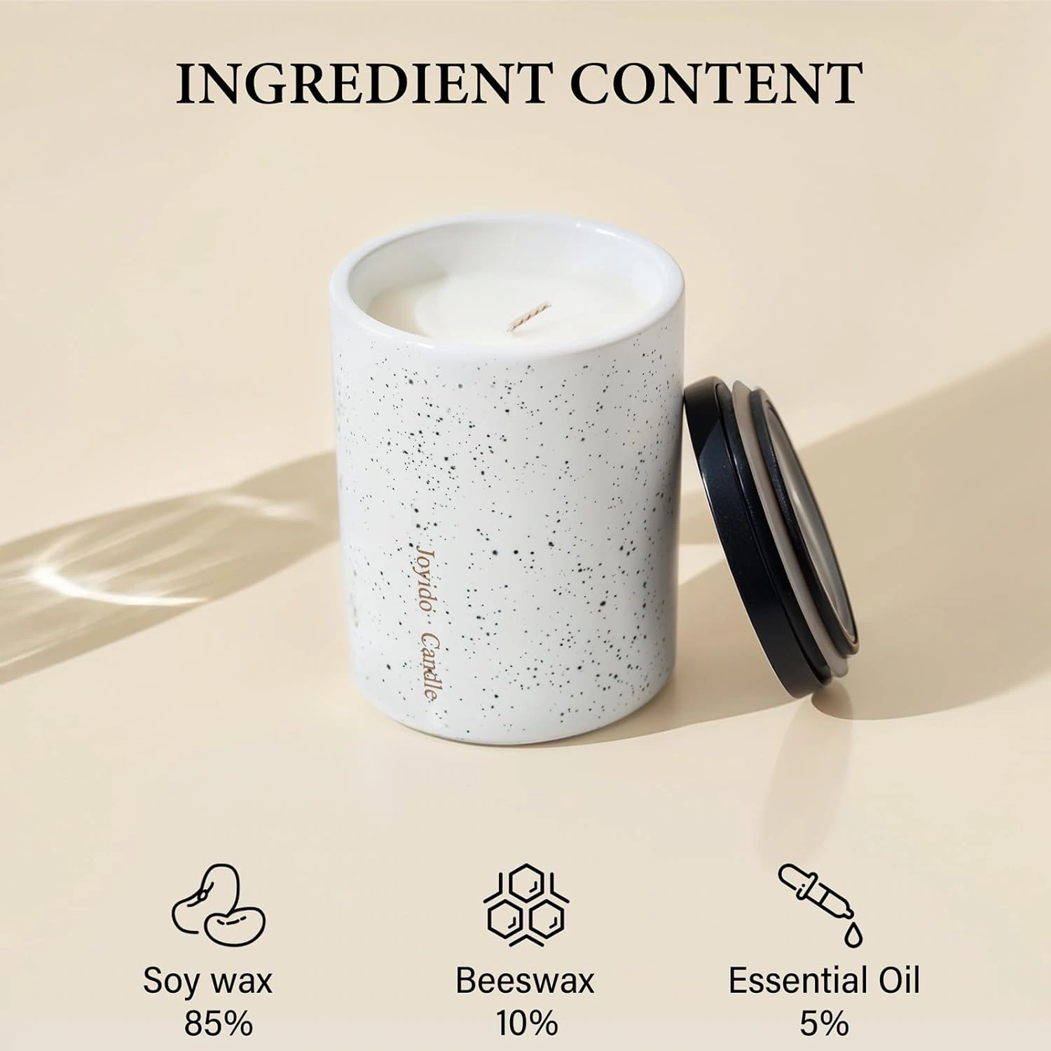 Jasmine Cashmere White 14OZ Scented Candle — view 15