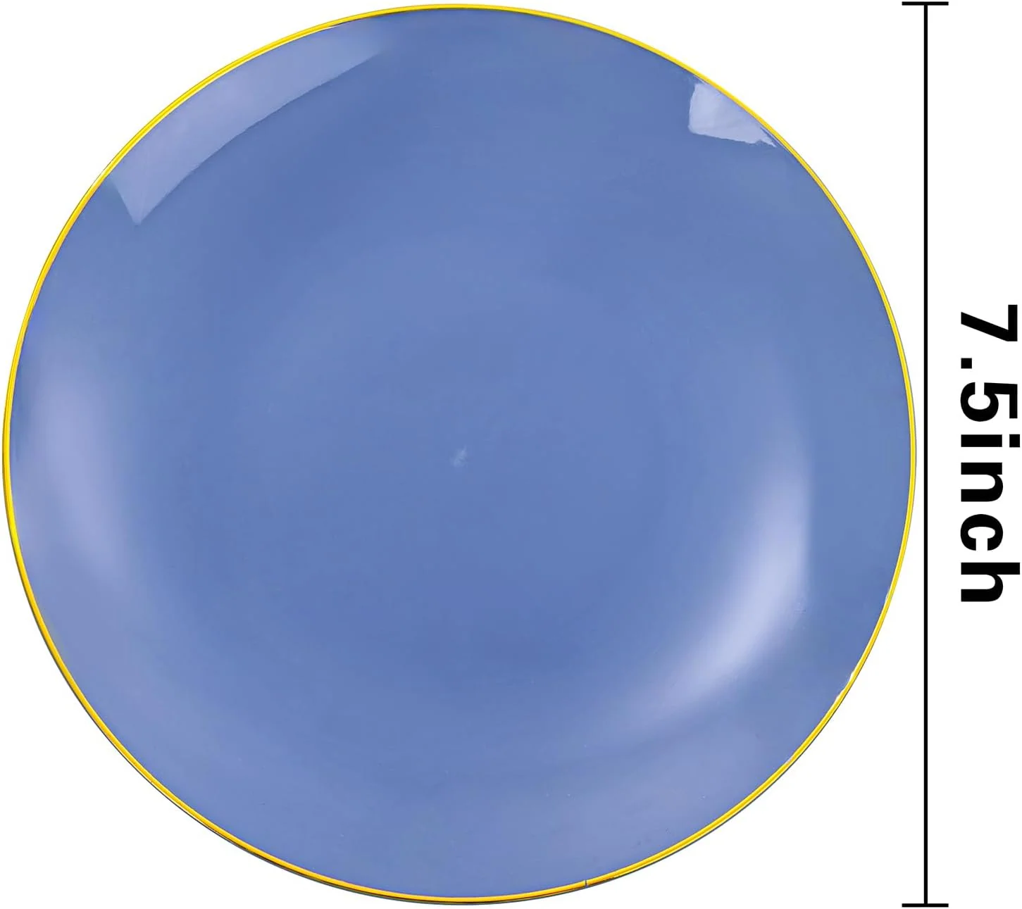 Dust Blue Plastic Plates — view 13