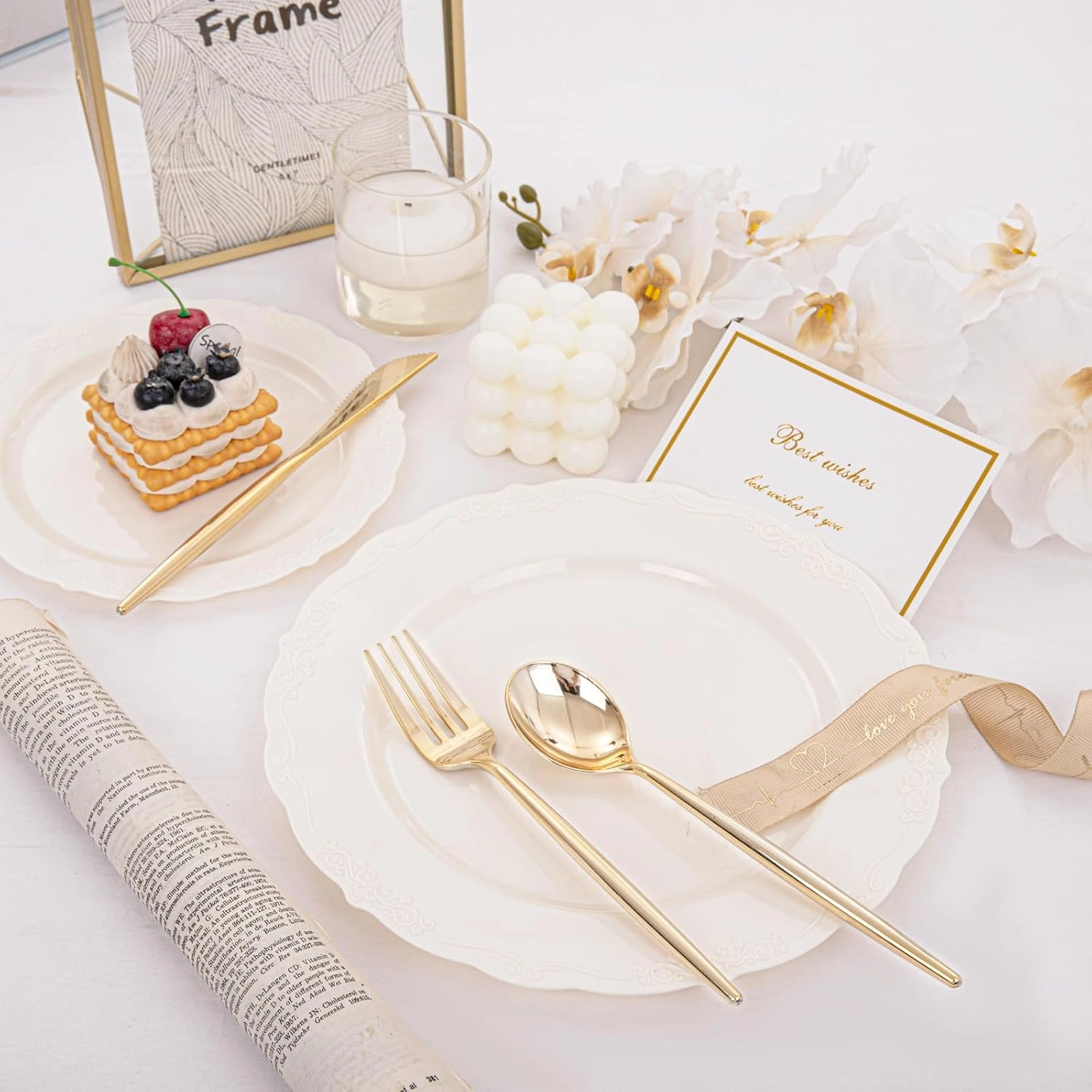Ivory U-QE Disposable Plates — view 12