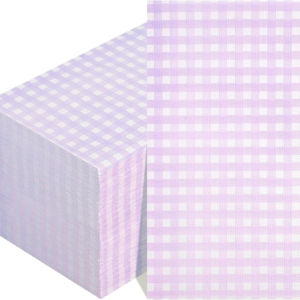 Purple Gingham Paper Napkins — view 10