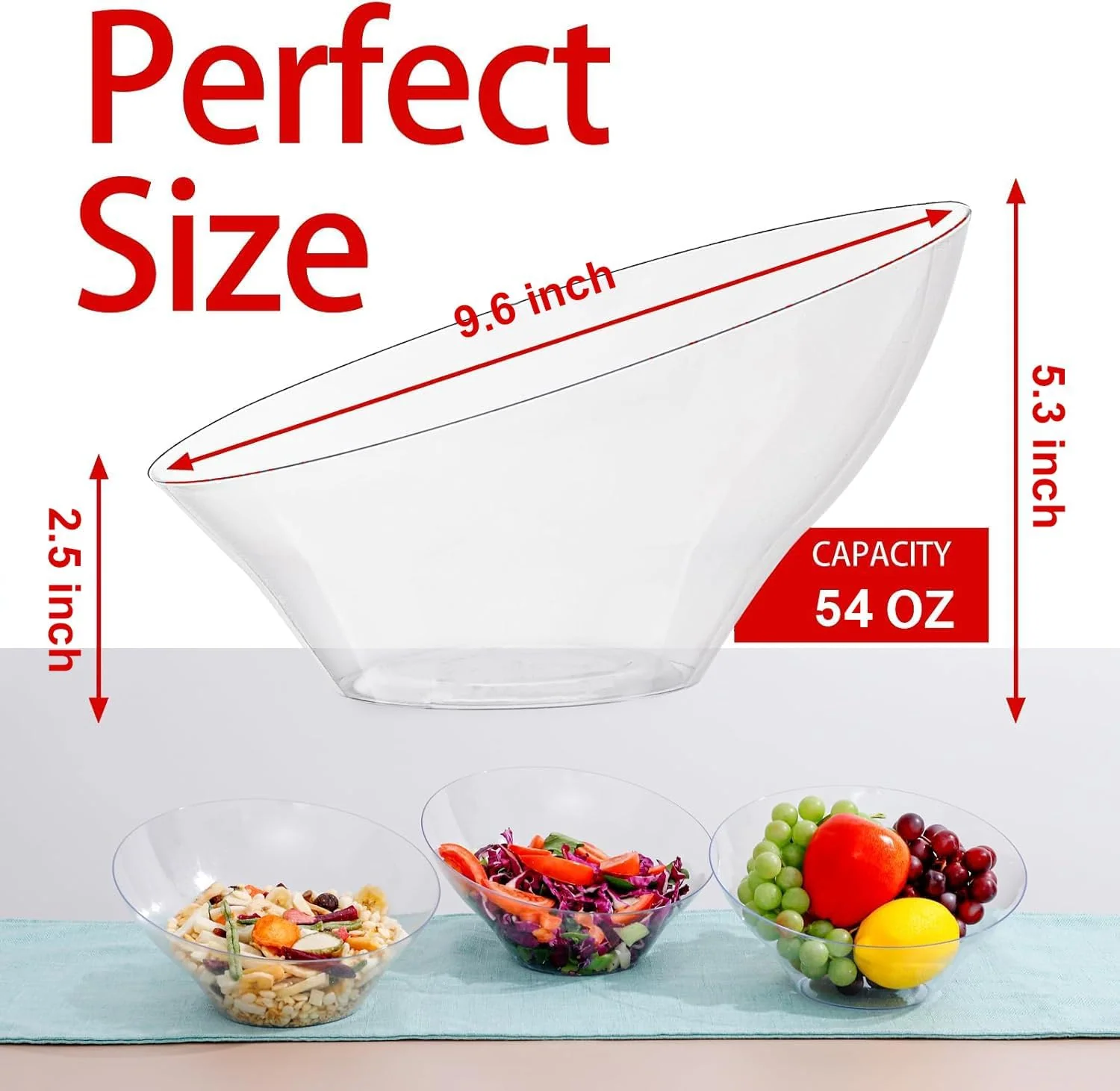 Clear Plastic Serving Bowls — view 11