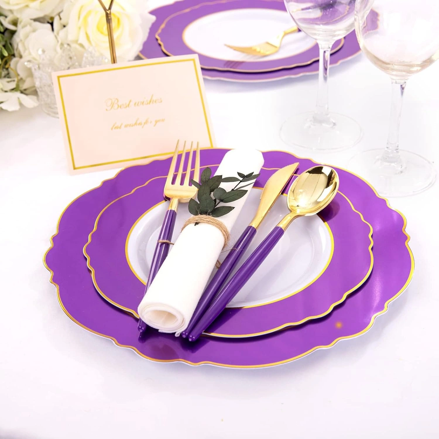Purple Plates Disposable — view 10