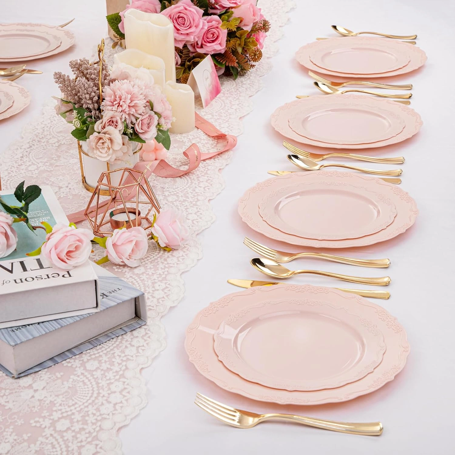 Mauve Pink U-QE Disposable Plates — view 16