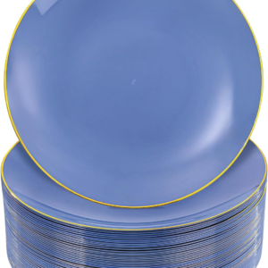 Dust Blue Plastic Plates — view 11