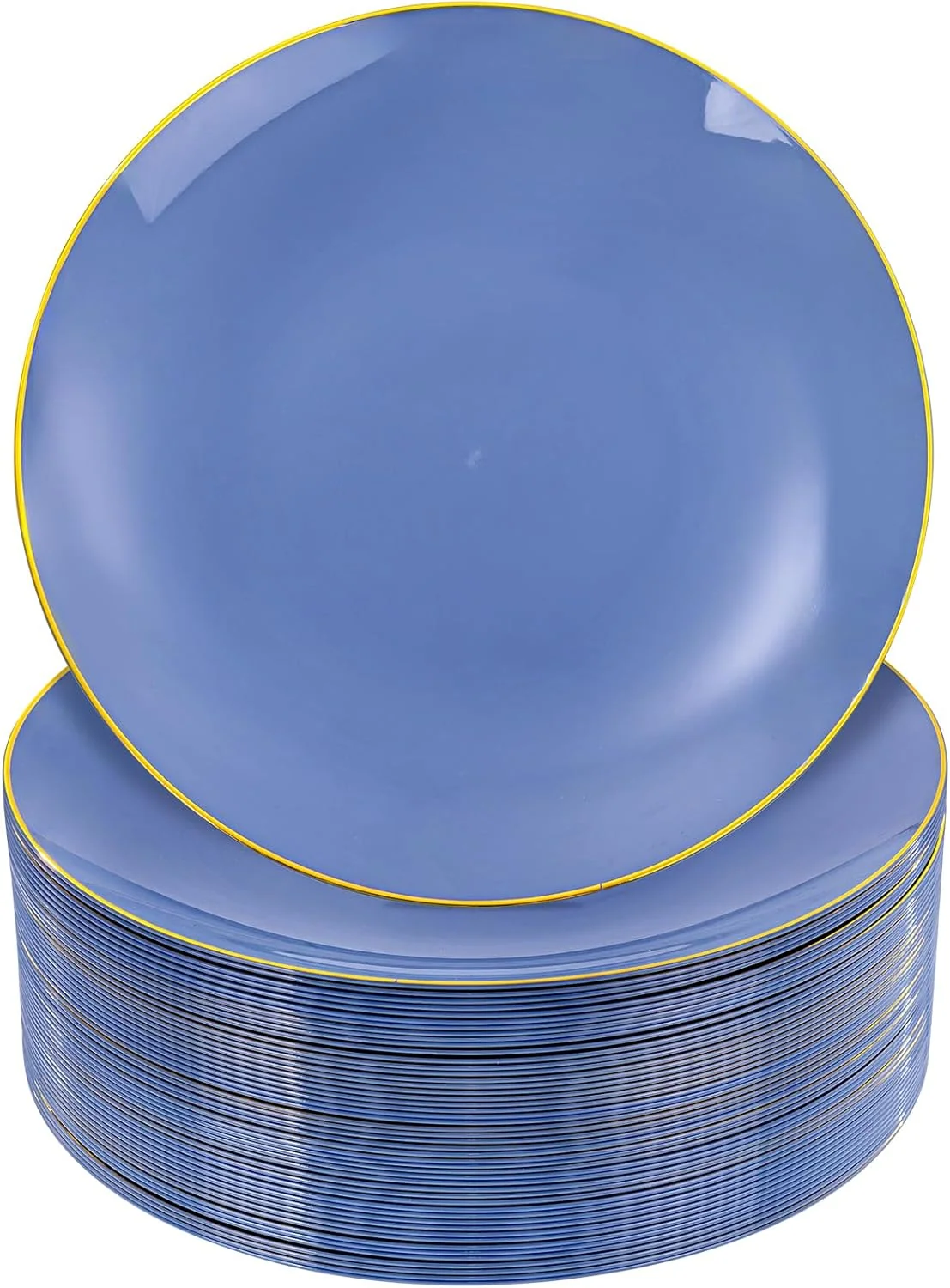 Dust Blue Plastic Plates — view 11