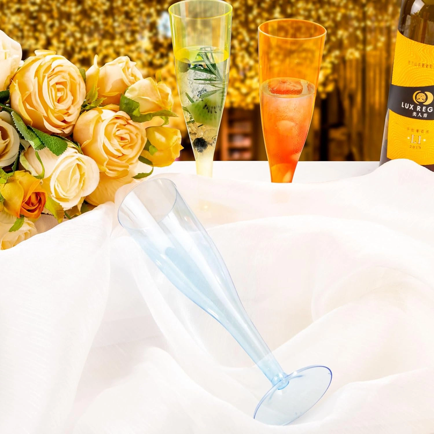 Colorful Plastic Champagne Flutes — view 11