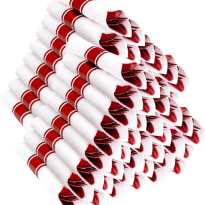 Red Classic Pre Rolled Plastic Silverware Sets — view 11