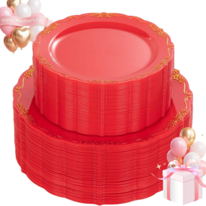 Red Gold U-QE Disposable Plates — view 11