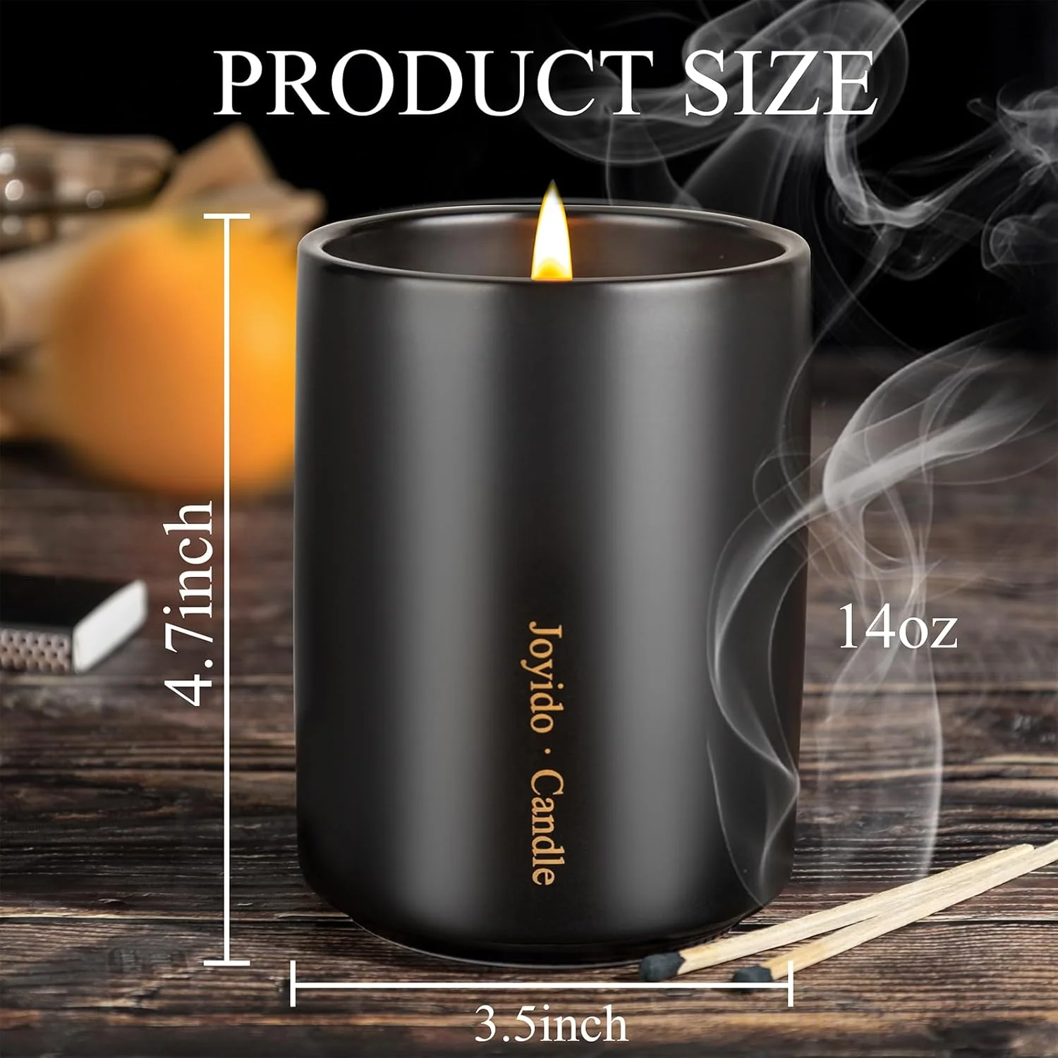 Lavender Black 14OZ Scented Candle — view 12