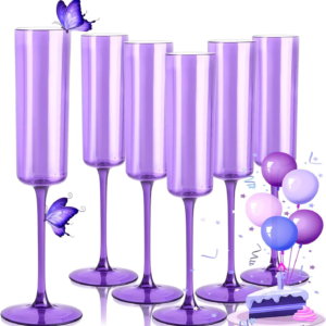 Purple YOUBET Champagne Flutes Plastic — view 11