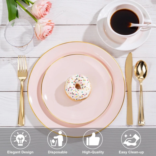 Pink Plastic Plates — view 16