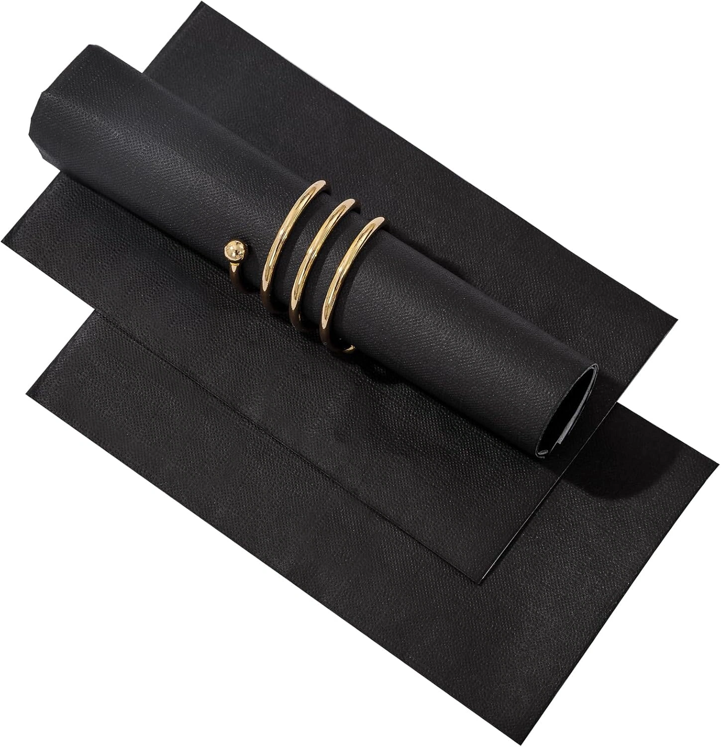 Black Napkins Disposable-3ply Paper Napkins Rim — view 13