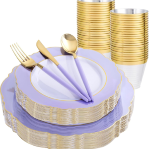 Lavender Plates Disposable — view 10