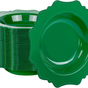 Green Plastic Party Bowls () 12 Oz Disposable Soup/Salad Bowl — view 11