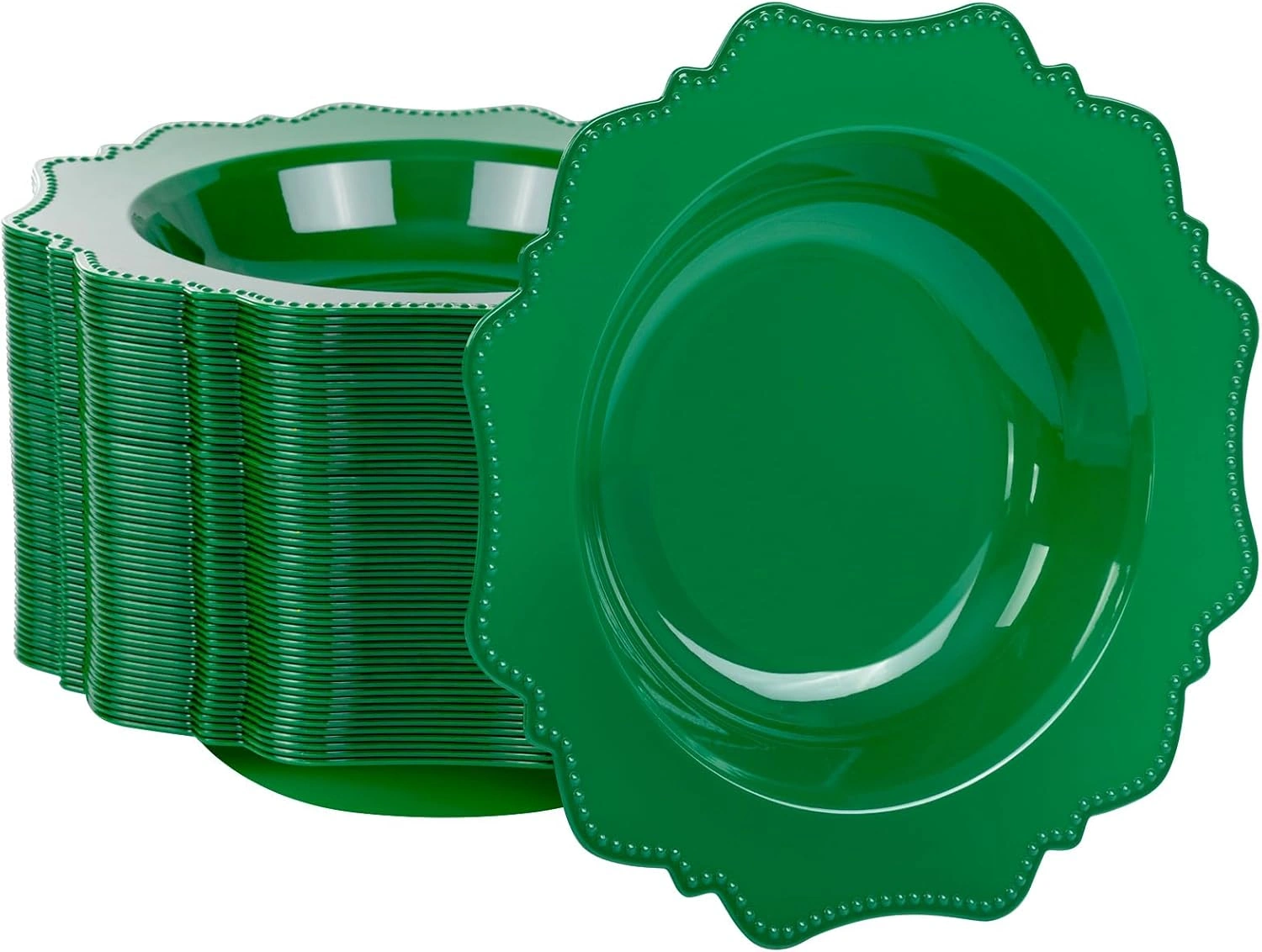 Green Plastic Party Bowls () 12 Oz Disposable Soup/Salad Bowl — view 11