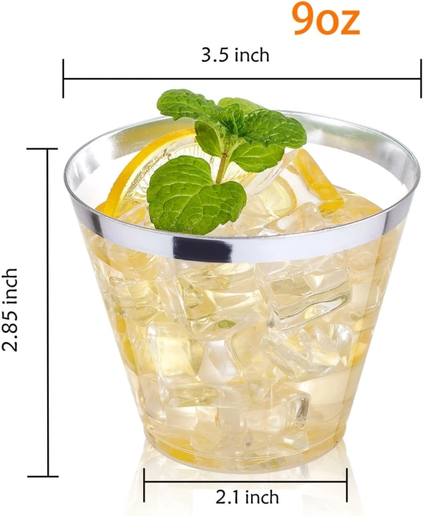 Silver Rim Cocktail Cups — view 10
