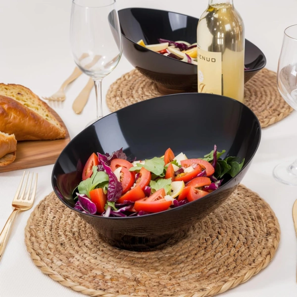 Black Plastic Serving Bowls — view 14
