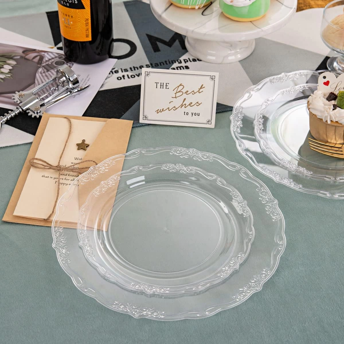 Clear U-QE Disposable Plates — view 12
