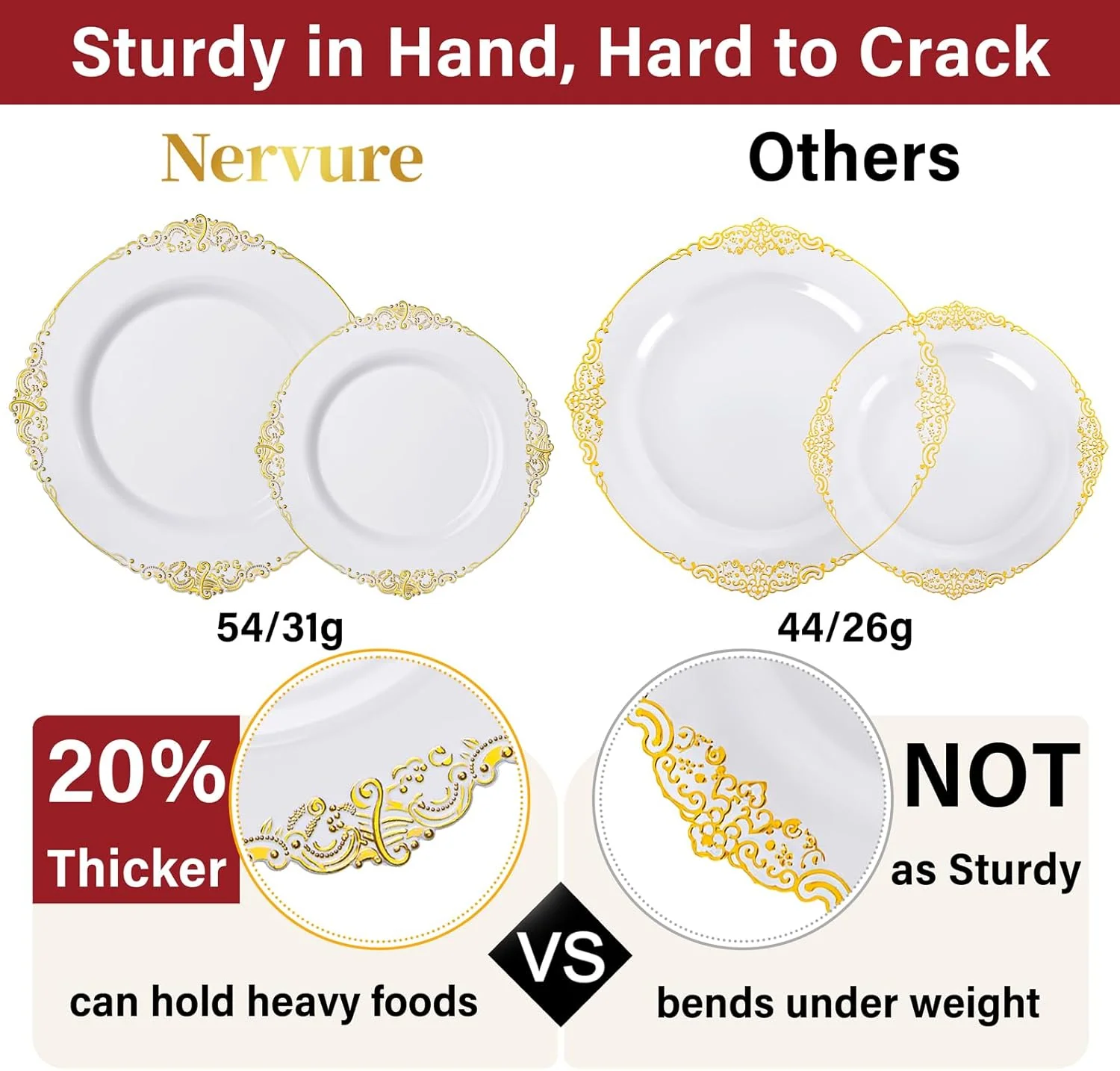 Gold Dinnerware Set for 25 Guests — view 13