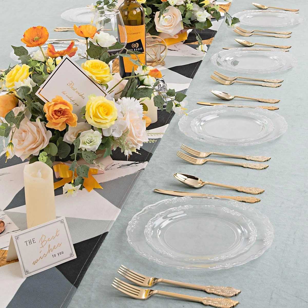 Clear U-QE Disposable Plates — view 15