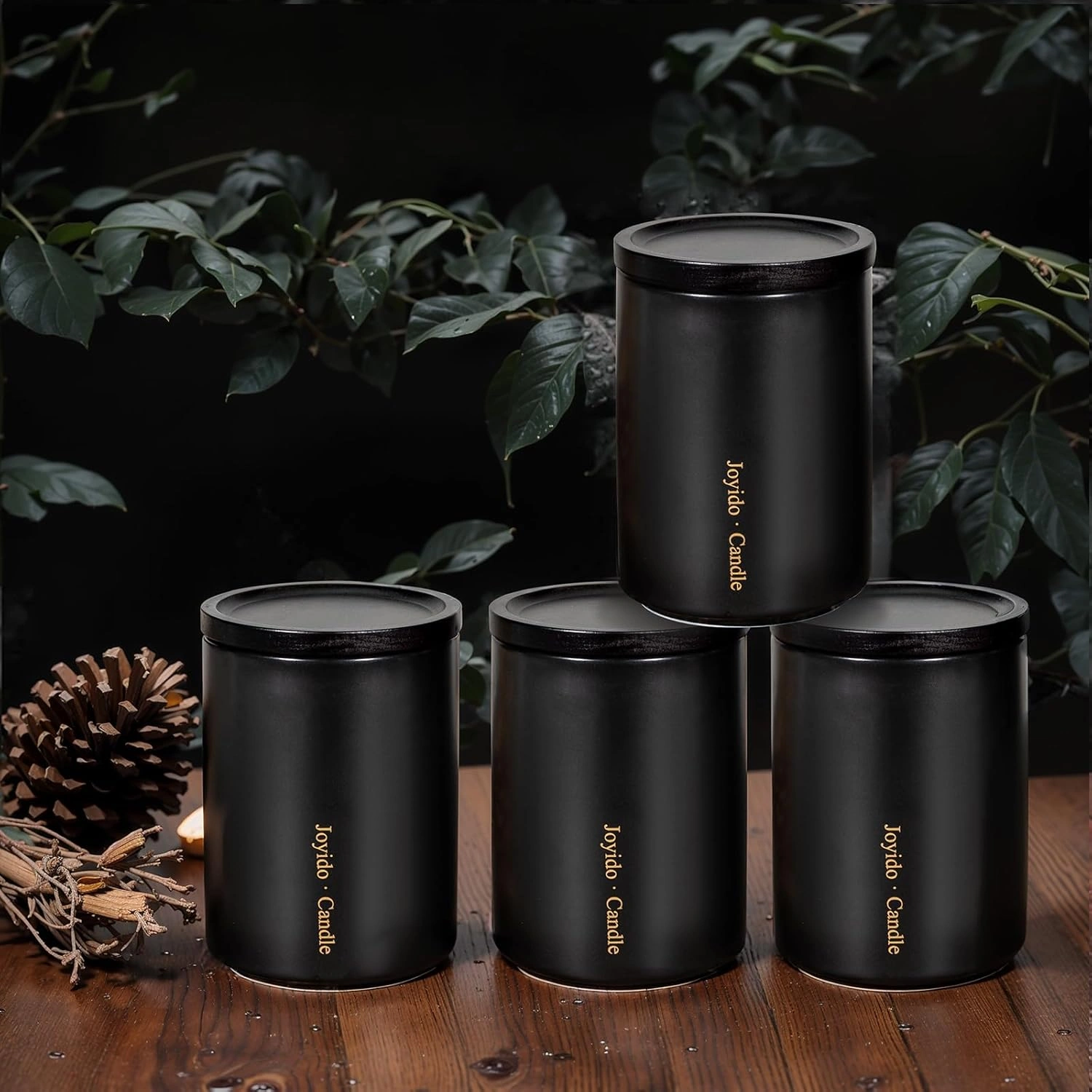 Oud & Sandalwood Black 14OZ Scented Candle — view 16