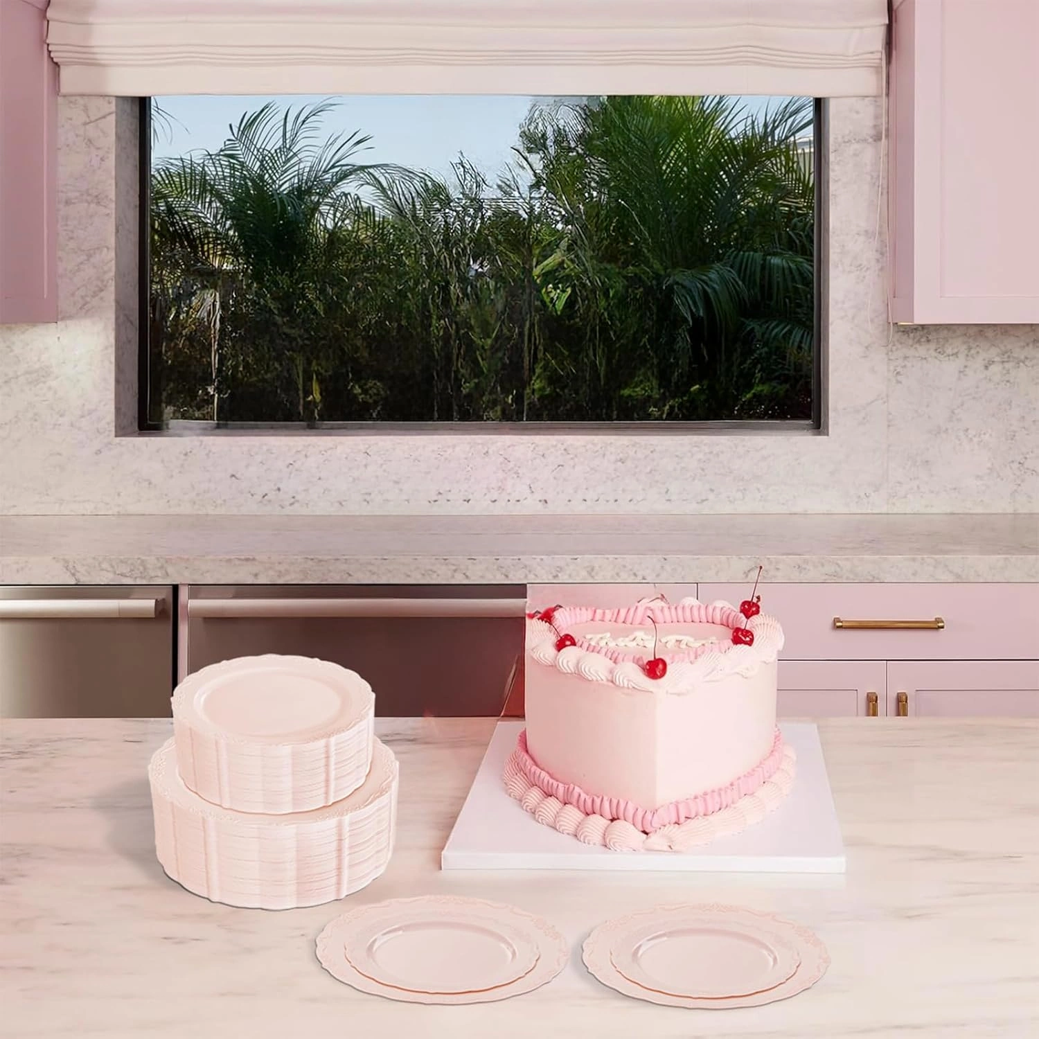 Mauve Pink U-QE Disposable Plates — view 12