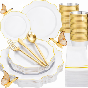 Gold Disposable Plates — view 11