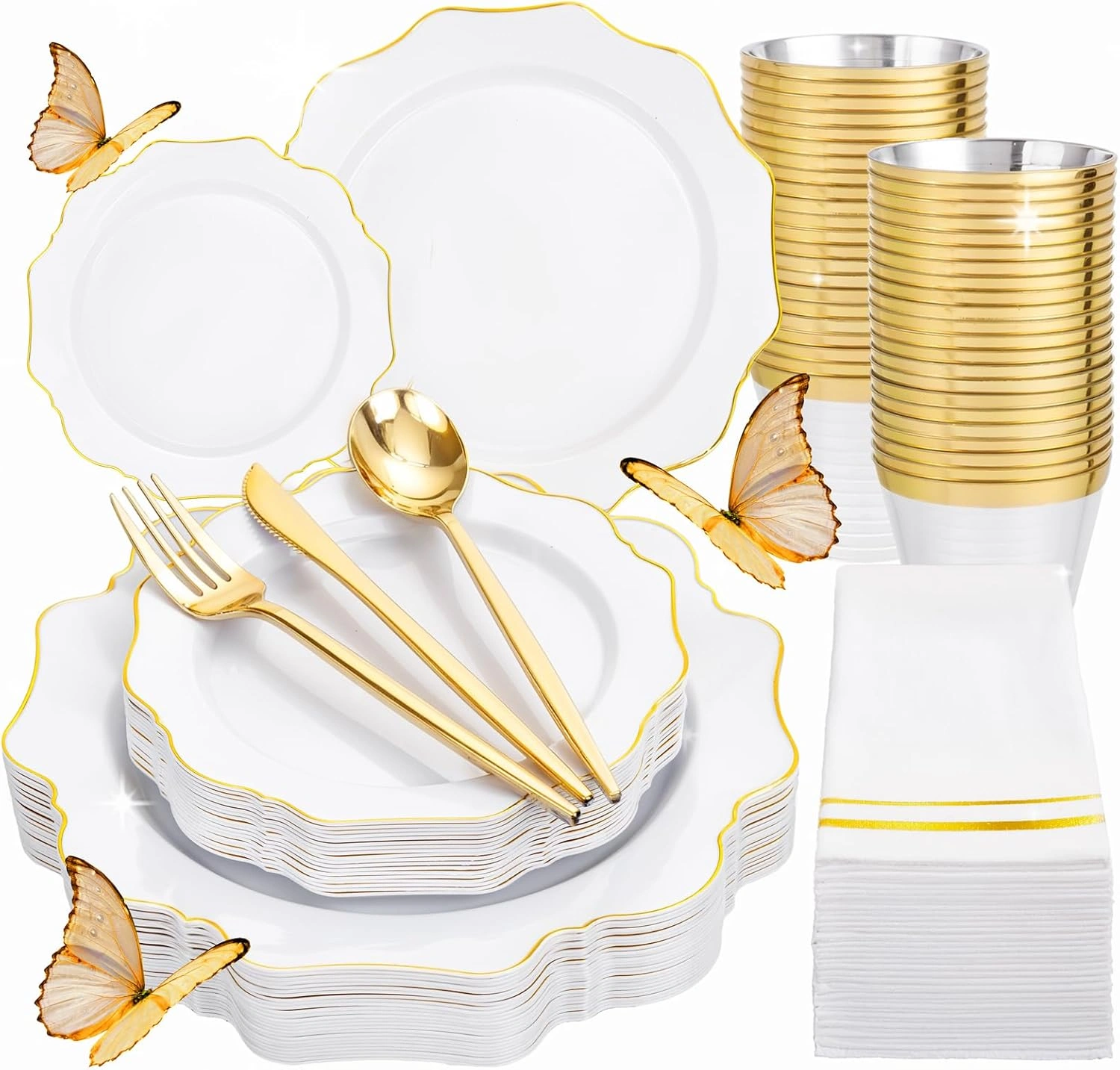 Gold Disposable Plates — view 11