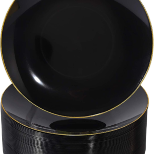 Black Plastic Plates — view 11