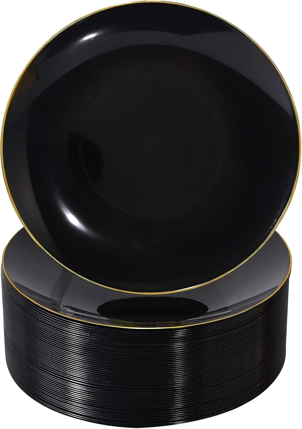 Black Plastic Plates — view 11